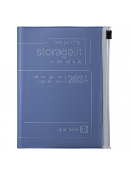 2024 Diary A6 Abstract / Blue - Marks-store