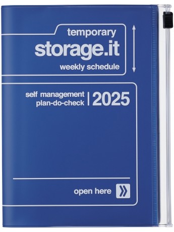 2025 Diary A6 Storage.it /  Navy