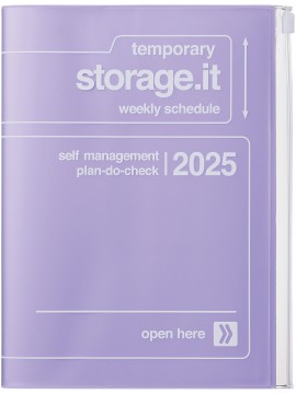 2025 Diary A6 Storage.it /  Purple