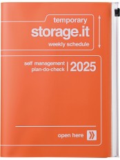 2025 Diary A5 Storage.it /Orange