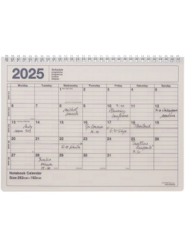 2025 Notebook Calendar M /Ivory