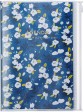 2025 Diary B6 Flower Pattern / Navy